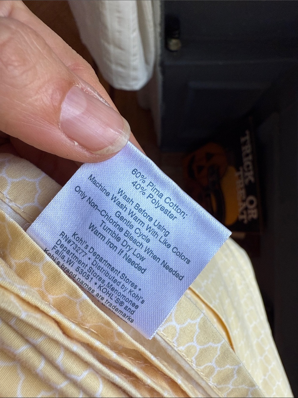 Light Yellow Patterned Twin Sheet - Picture 2 of 3